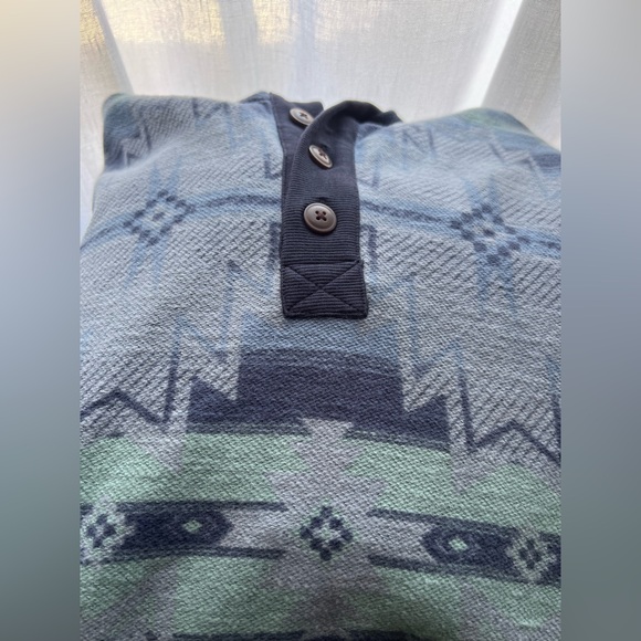 Faherty × Doug Good Feather Campfire Hoodie In Blue Men’s Size Small New - Picture 5 of 12